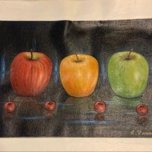 Oil on canvas- fruit